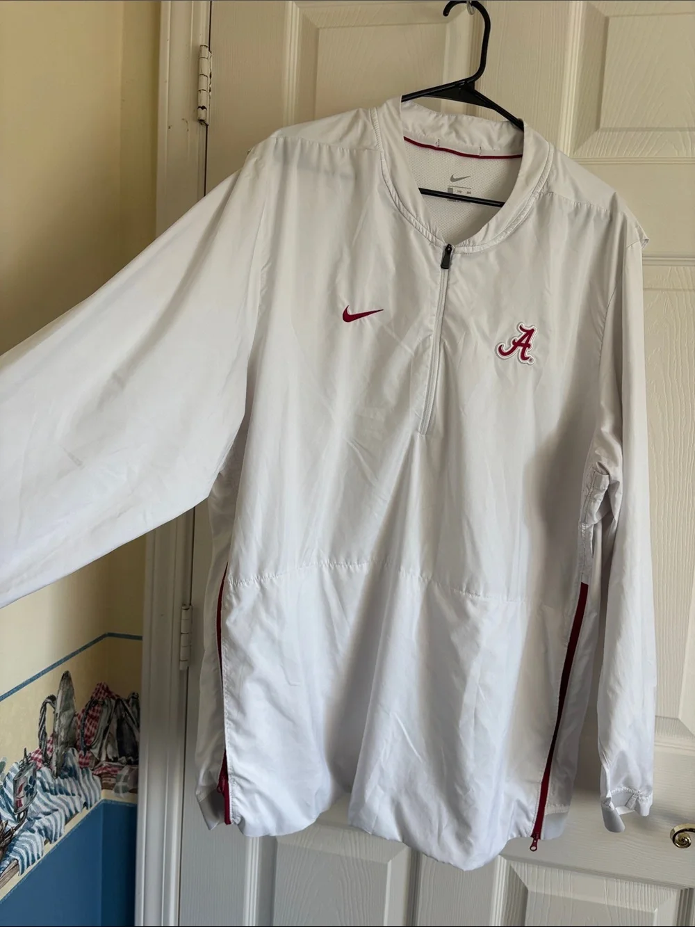 Nike “Crimsion Tide” Alabama Pullover Windbreaker Quarter-Zip